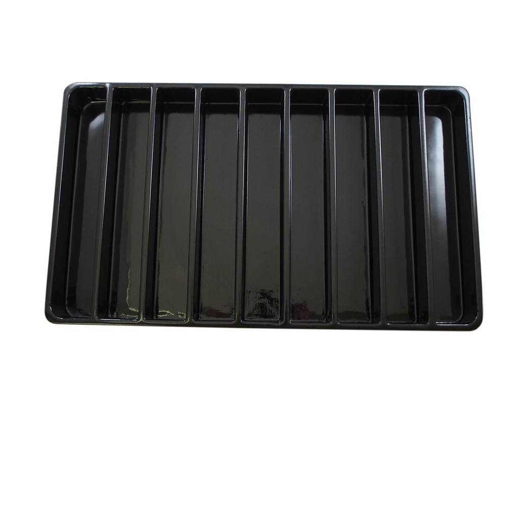 Heavy Duty Jet-Stone White or Black Stackable Plastic Compartment Tray