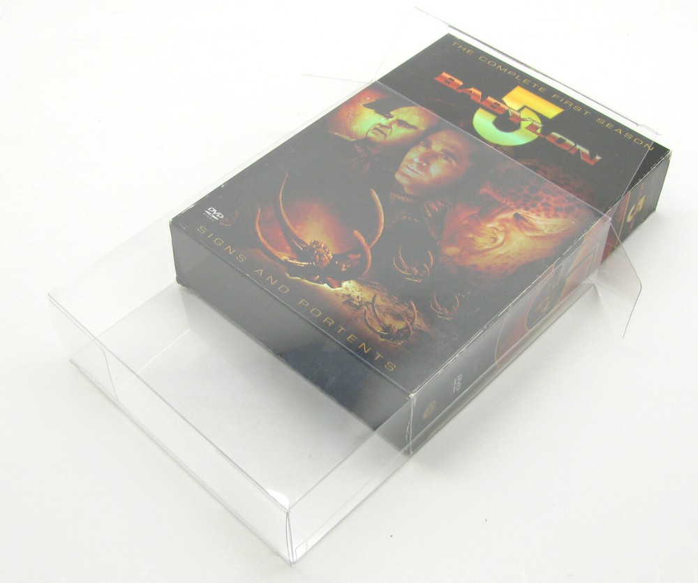 10x DVD OVERSIZED BOX SET (SIZE DVO E) - CLEAR PLASTIC PROTECTIVE BOX PROTECTOR