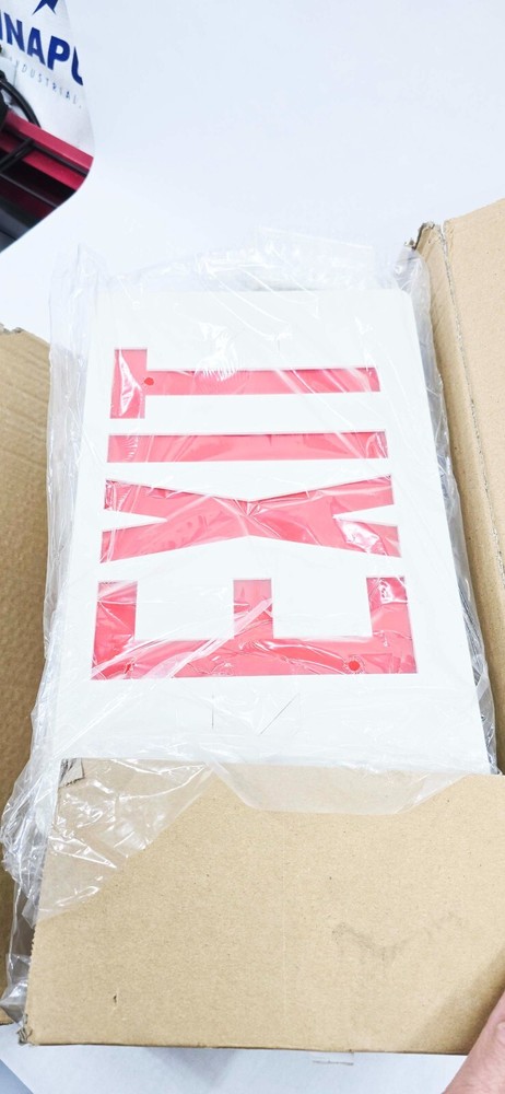 4 PACK - GRUENLICH LED Combo Exit Sign, Emergency Exit GR-EL008