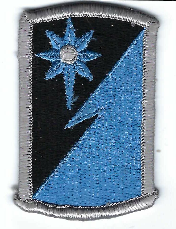 Unknown military shoulder tab c7389 1.75 x 3 inch Fully Emb
