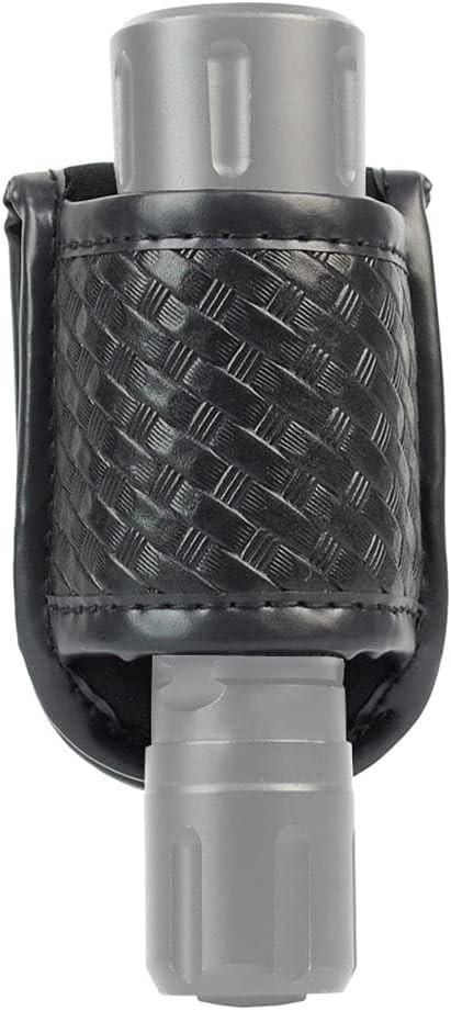 Compact Flashlight Holder, Open Top Compact Light Holder -Duty Belt Basketweave