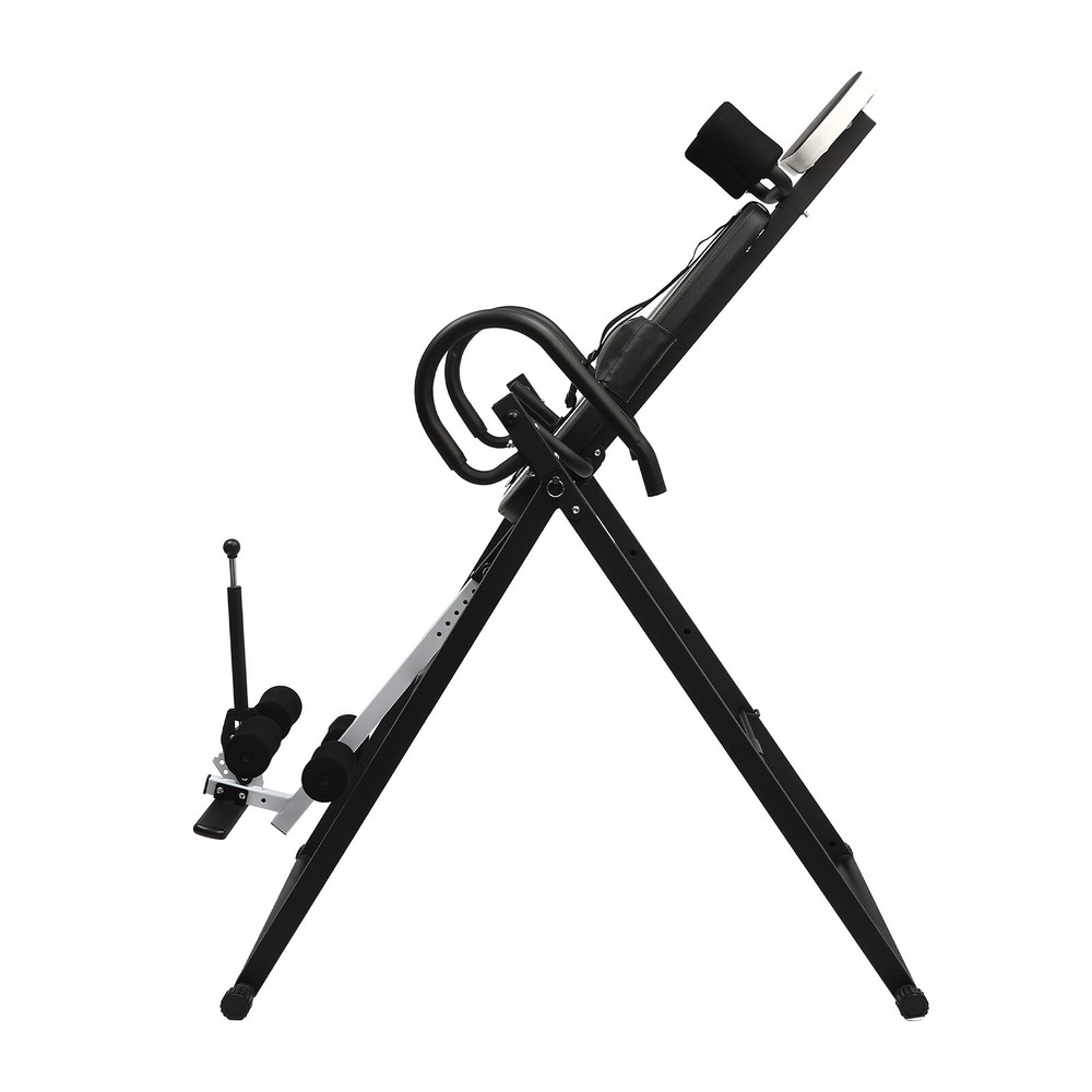 Inversion Table Extended Ankle Lock Handle Back Pain Relief Equipment 130-185cm