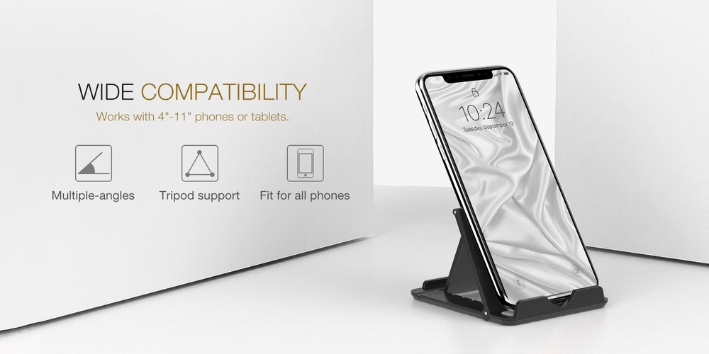 Portable Electronic Device Stand Adjustable 6 Slots Lightweight for Tablets P...