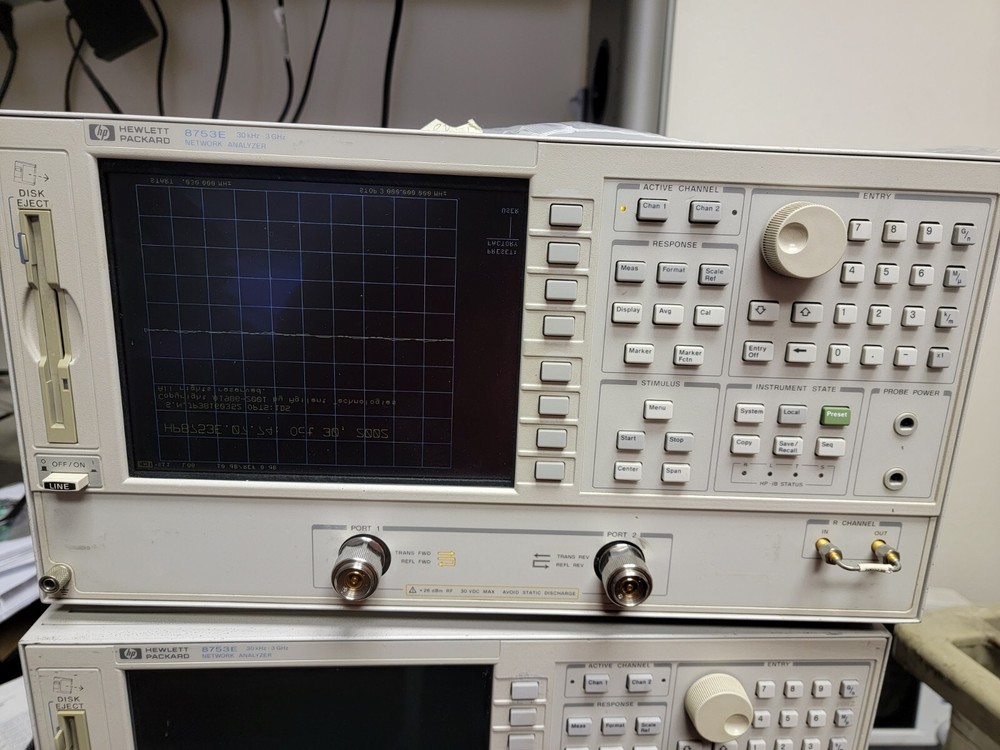 HP 8753E 30KHz - 3GHz Network Analyzer Opt 1D5 AS IS