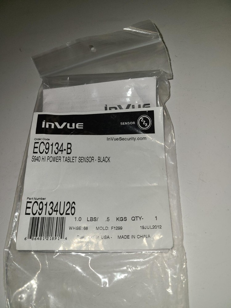 INVUE EC9134-B S940 HI POWER TABLET SENSOR-BLACK