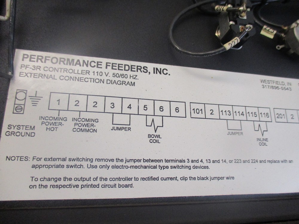 Performance Feeders Model: PF-3R Feeder Controller. Black Case