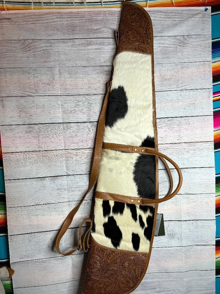 MYRA ~ TOOLED ~ LEATHER ~ COWHIDE ~ SOFT ~ RIFLE ~ STORAGE ~ CASE