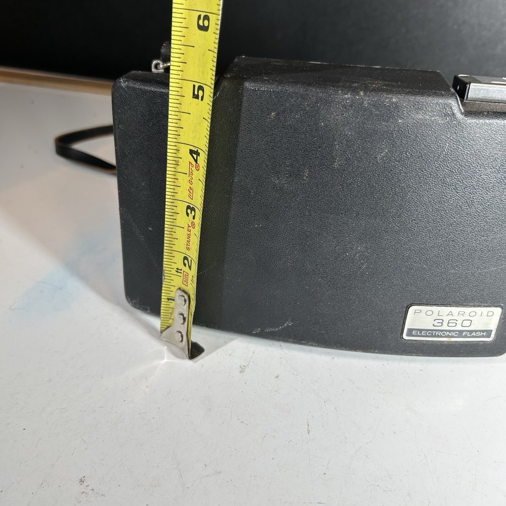 Vintage Polaroid 360 Electronic Flash Camera with Hard Case And Strap