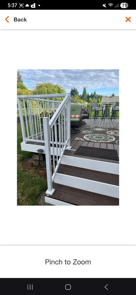 Peak Alluminum Railing