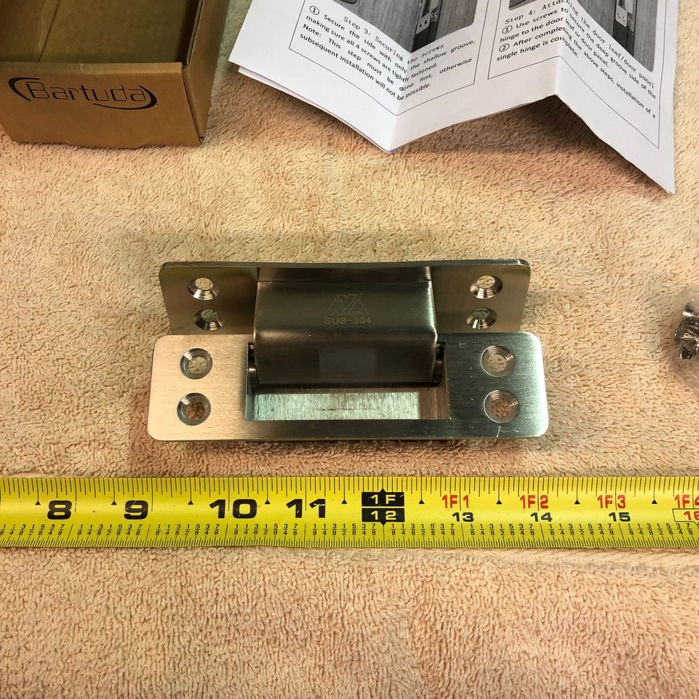 BARTUDA STAINLESS STEEL HEAVY DUTY INVISIBLE HINGE