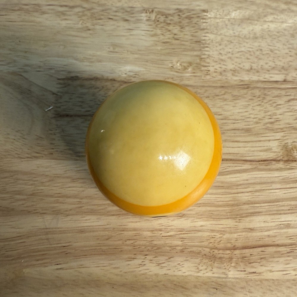 Pool Table Billiard Ball #9 Yellow Stripe Vintage Replacement Piece
