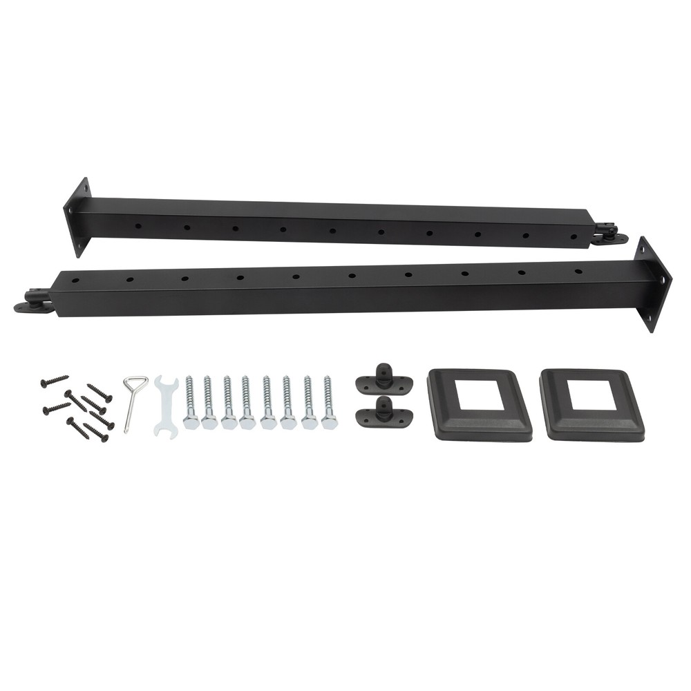 Cable Railing Post 36"x2"x2" Deck Railing Horizontal Drilling Angle Black