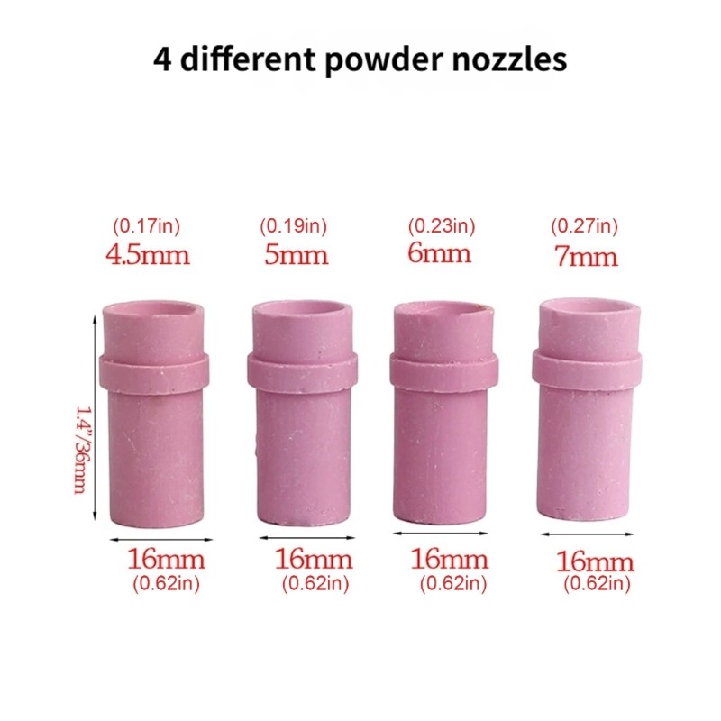 Ceramic Blasting Nozzles Tips 4Pcs Set For Efficient Metal Cleaning And