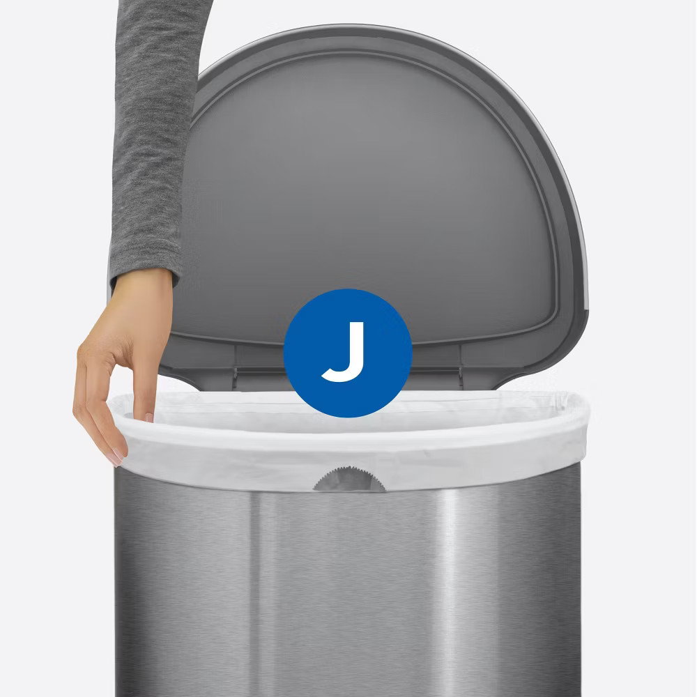 simplehuman Touch-Free Trash Can 45L Motion Sensor Kitchen Touchless Garbage