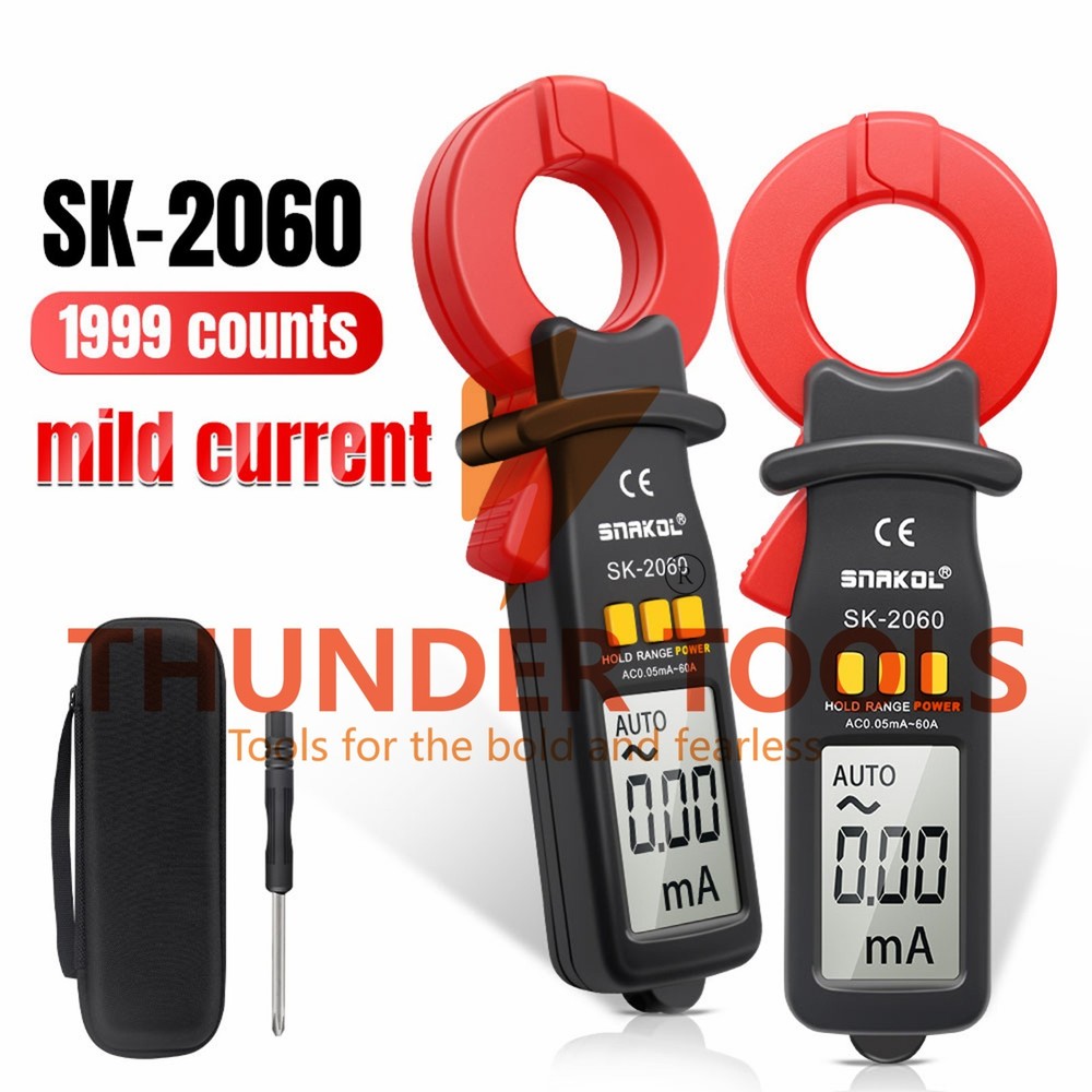 Thunder Tools 3 1/2 Digit Auto Ranging Digital Current Clamp Meter High