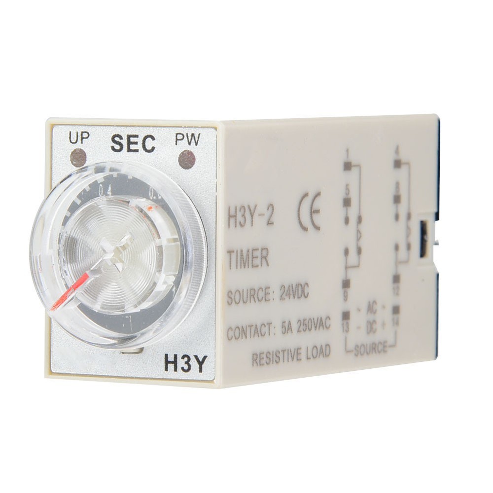 Time Relay 24V DC H3Y-2 Delay Control Switch 6S Repair Tools Part