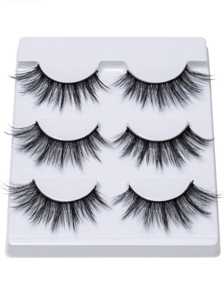 3 pair 6D mink high quality wispy false lashes