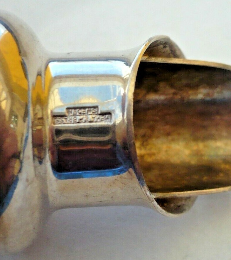SWEDISH SILVER PLATED OPTIC MEASURE MARKED Sweden