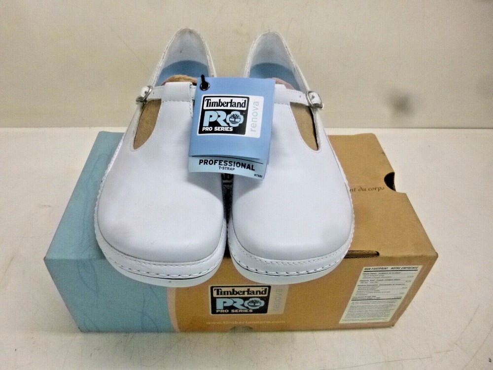 NEW TIMBERLAND PRO 6-1/2, M, Women's, White, Plain Toe Type, 87581