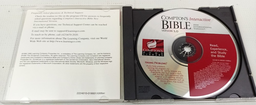 Comptons Bible Collection 3 CD-ROMs Windows Interactive Bible Multimedia Stories
