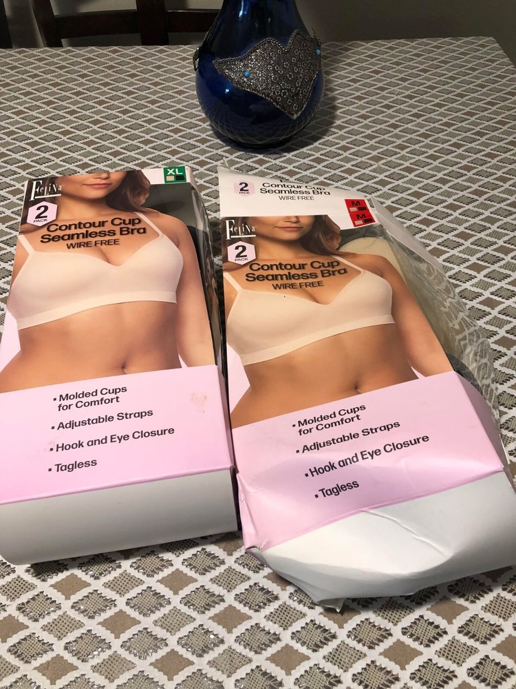 Felina Ladies' Side Smoothing Bra 2 Pack
