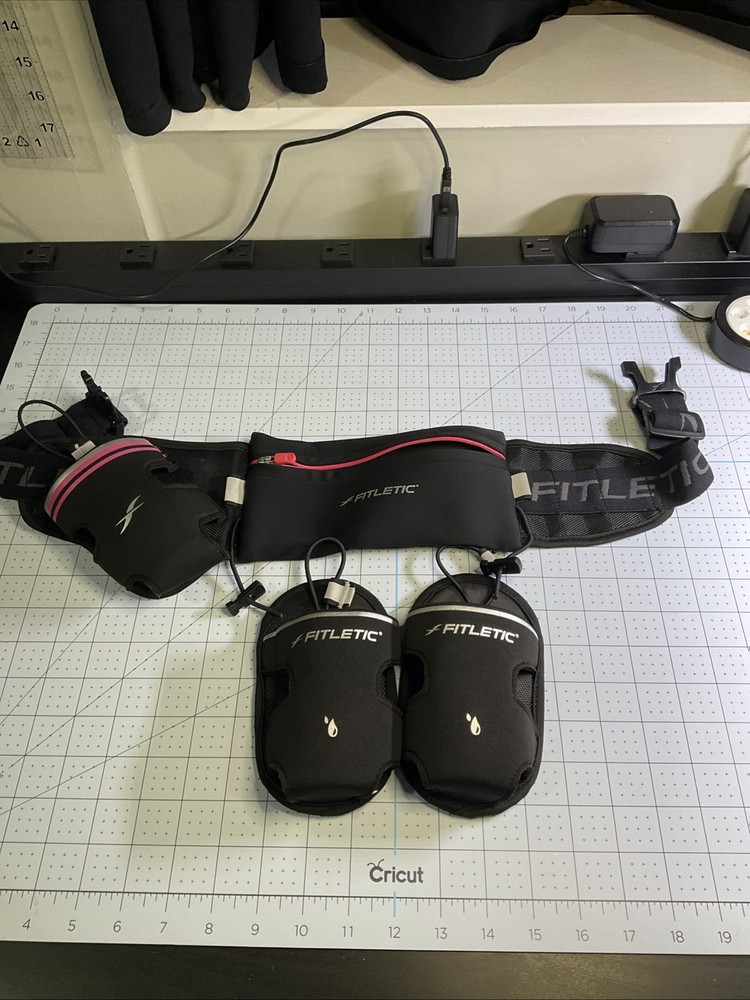 Fitletic Hydration Running Belt With 2 Additional Water Bottle Holders