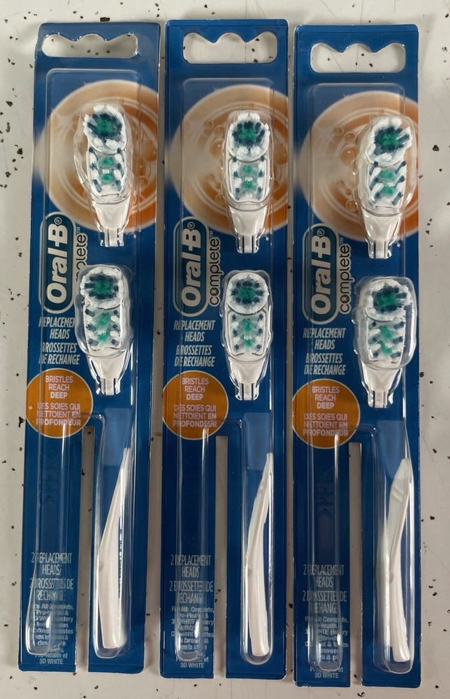 6 Oral-B Complete Deep Reach Replacement Brush Heads