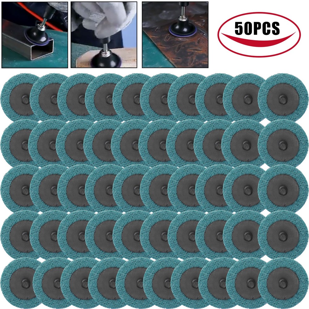 50x 2 inch Fine Surface Conditioning Discs Roll Lock Die Grinder Sanding Pads