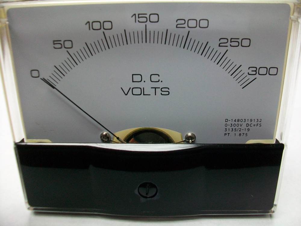 0 -300 V. Dc.   Panel METER  NEW   4" X 3 1/2"