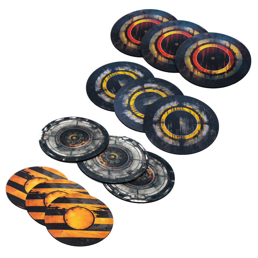 Rubber objective markers compatible with Warhammer: Kill Team 9,1cm/3,5" - 3pcs