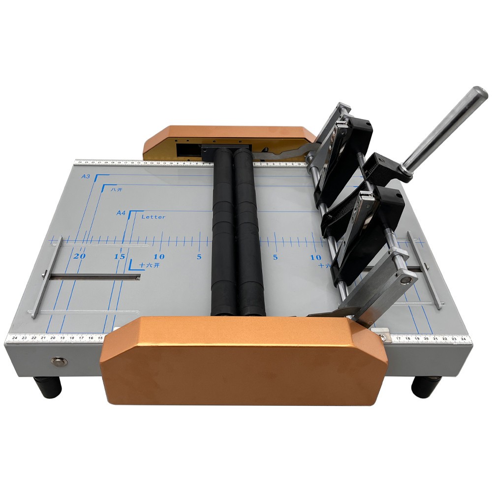 110V Automatic Booklet Maker&Folding Machine Desktop Booklet Stapler for Book