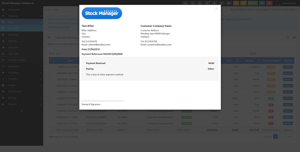 POS System with Free VPS Web Hosting and Installation