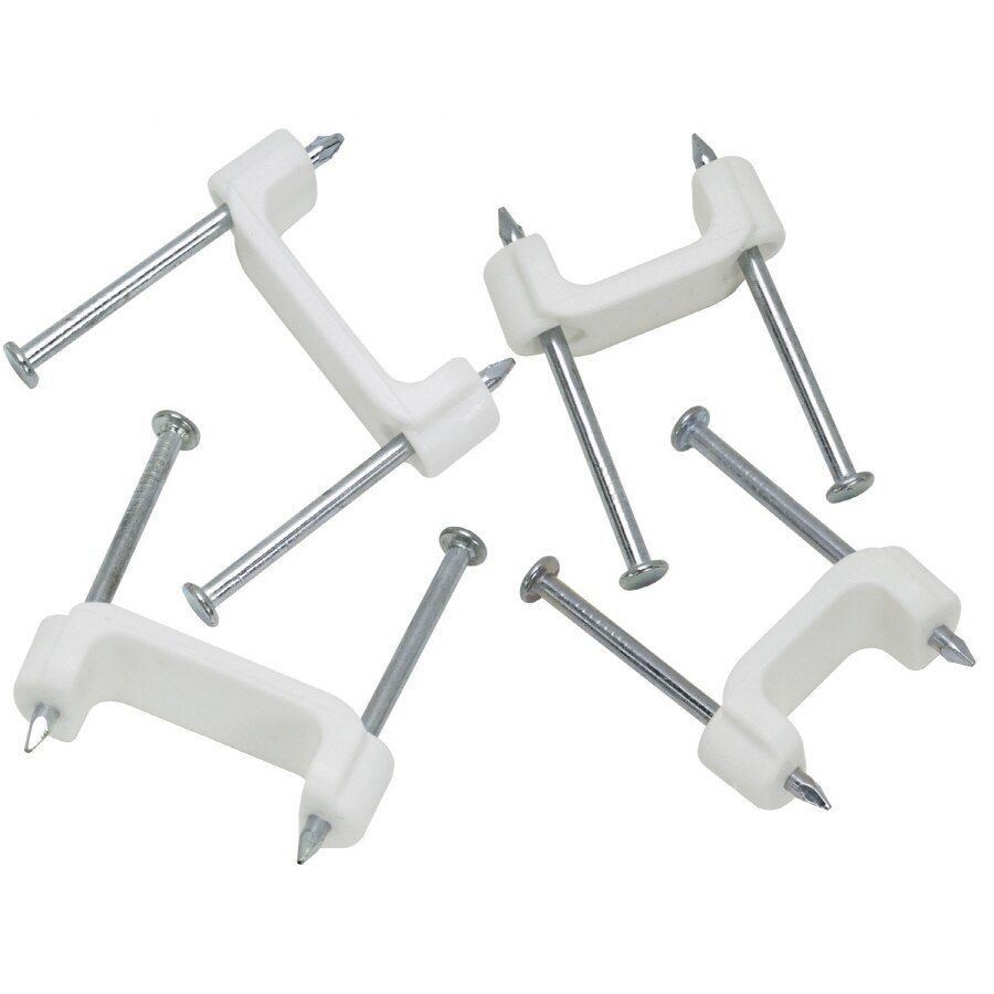 50-PACK Plastic Insulated Cable Staple, Size: 3/4" BPS30-50