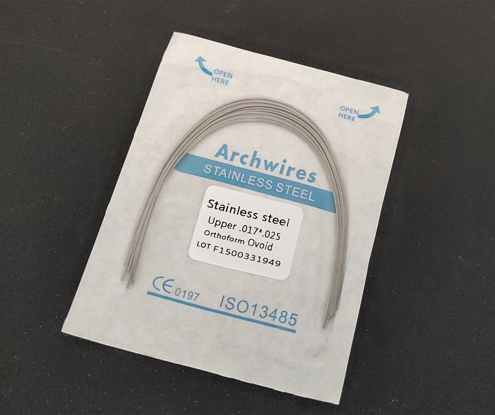 50Packs Orthodontic Dental Stainless Steel Rectangular Arch Wire