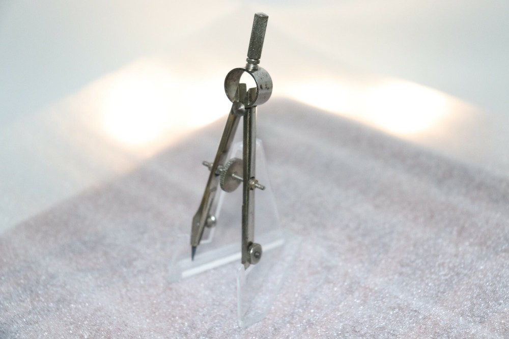 Dietzgen 3 1/2" Drafting Compass Made In Germany 1 5/8" span