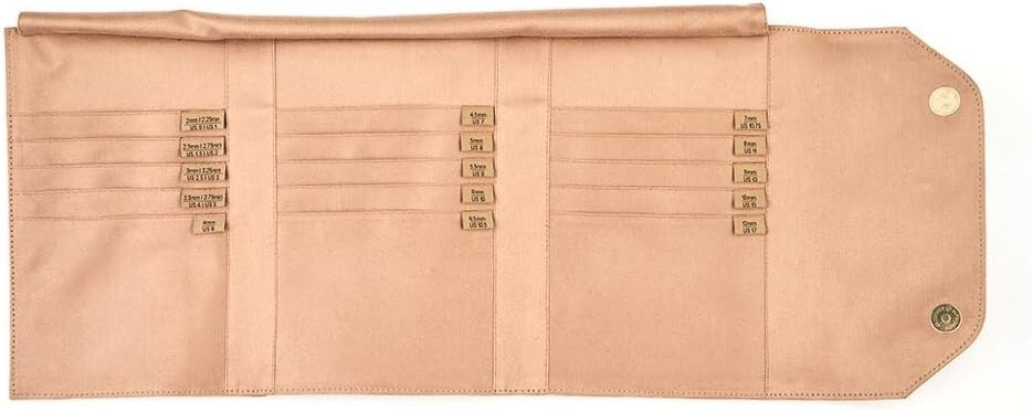 KnitPro Fixed Circular Needle Case- Beige or Black