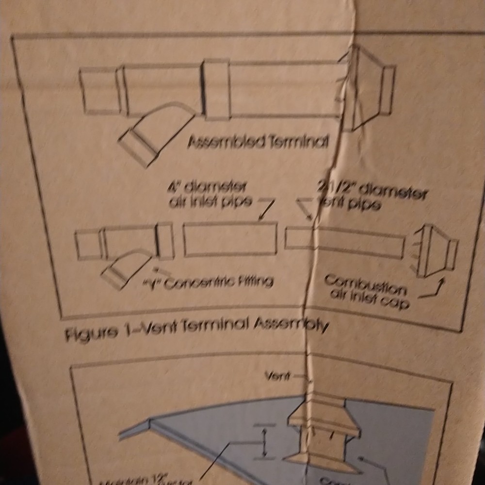 INCOMPLETE 3-Inch Concentric Kit for Tankless Gas Water Heater, Furnaces