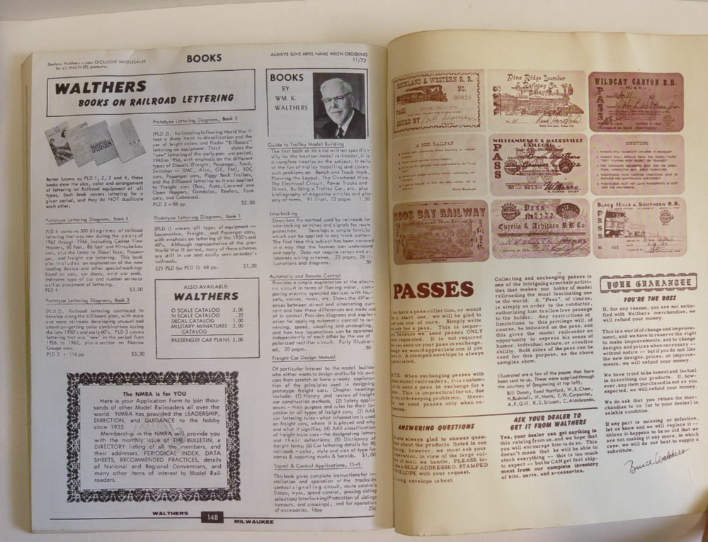 Vintage Walthers 1973 O Scale Catalog & Model Railroad Reference Manual
