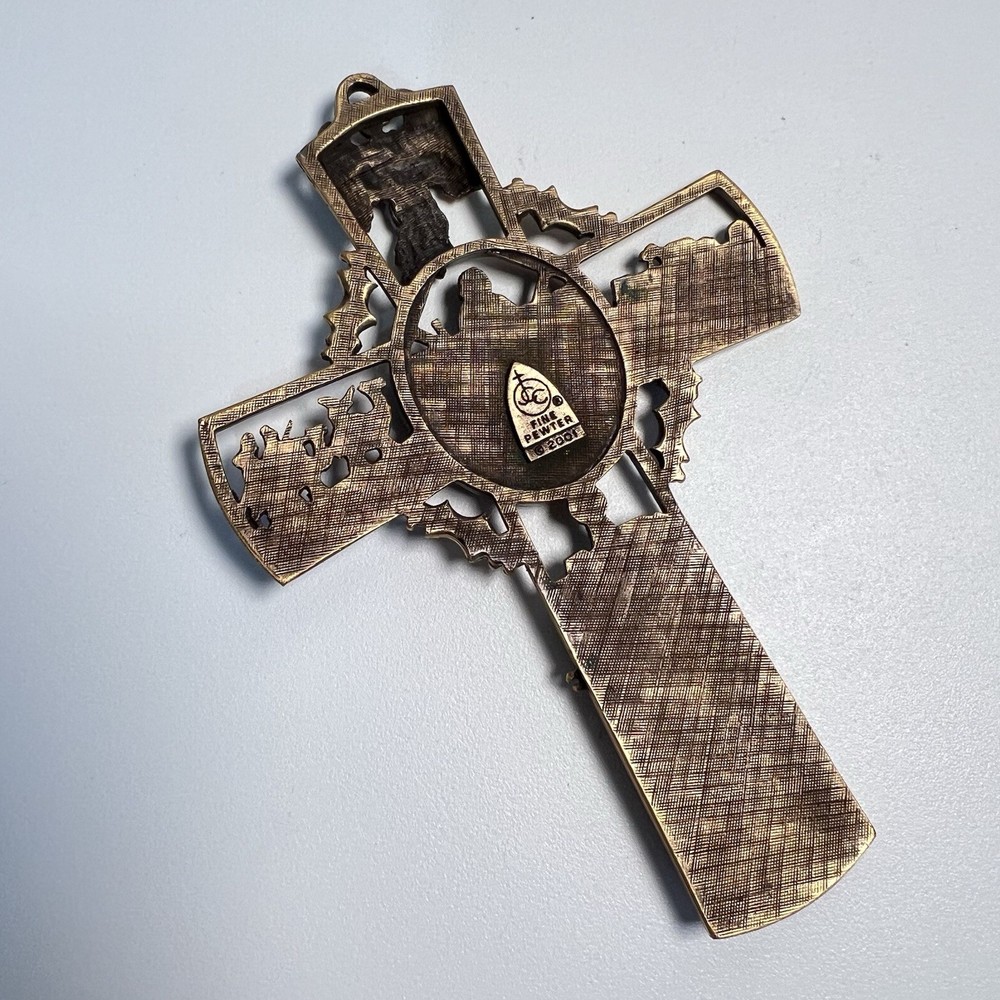 JCC Fine Pewter- 2001 Small TableTop Cross