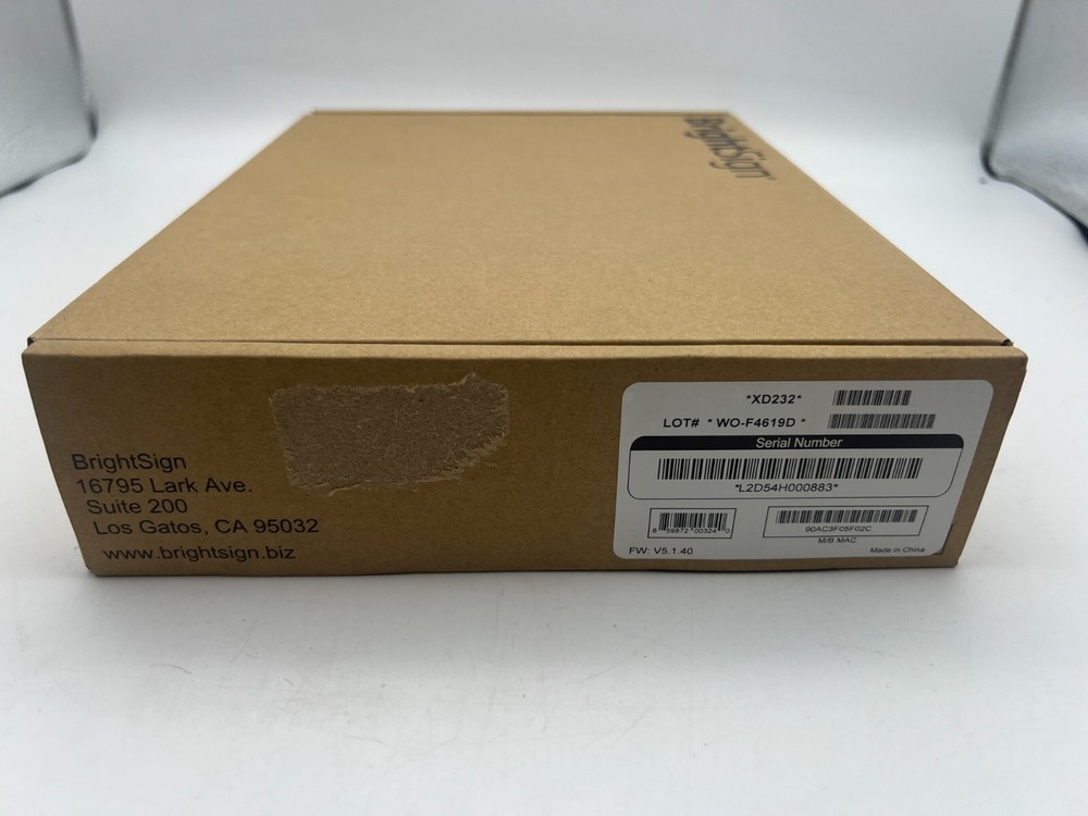 BRIGHTSIGN XD232 DIGITAL SIGNAGE PLAYER