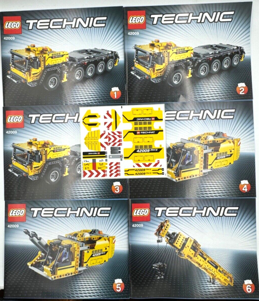 INSTRUCTIONS + STICKER ONLY- LEGO TECHNIC: Mobile Crane MK II (42009)