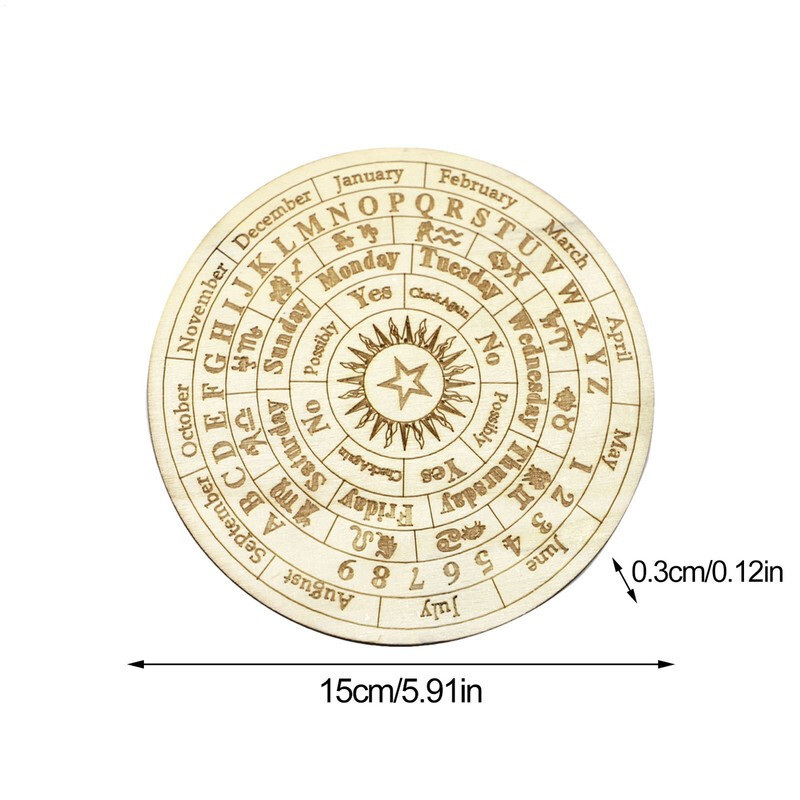 Star Pendulum Board Wooden Dowsing Board Metaphysical Divination Board