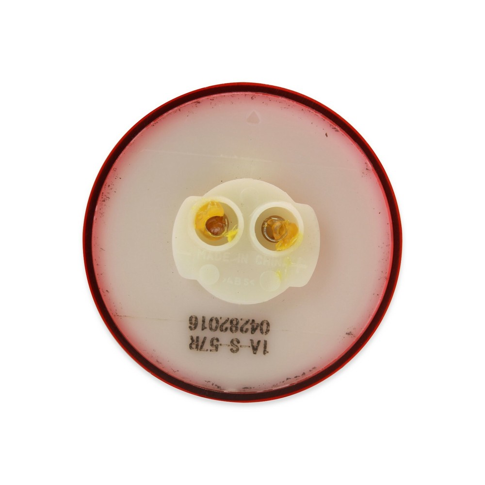 (2) RED 2.5" round replacement, Clearance marker, Incandescent Light SAE & DOT