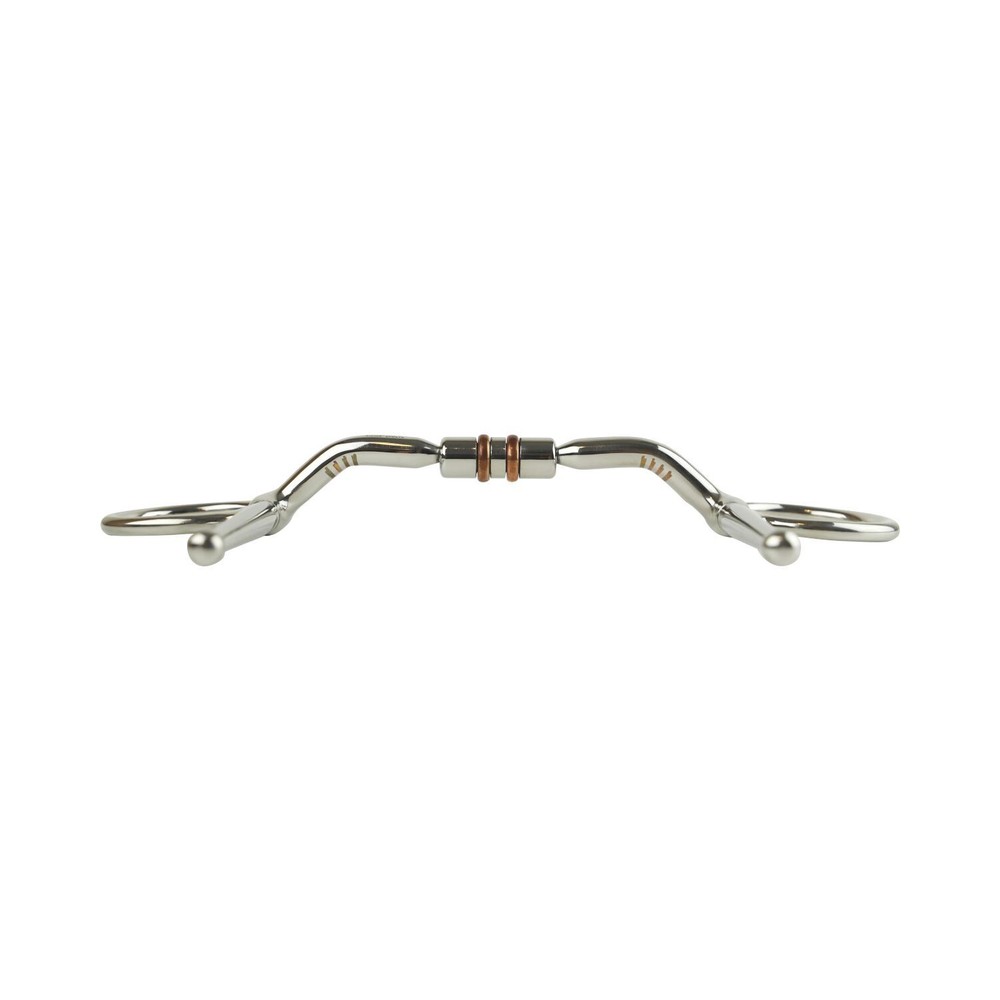 AK Full Cheek Rotary Double Cooper Roller Snaffle Horse Riding Bit