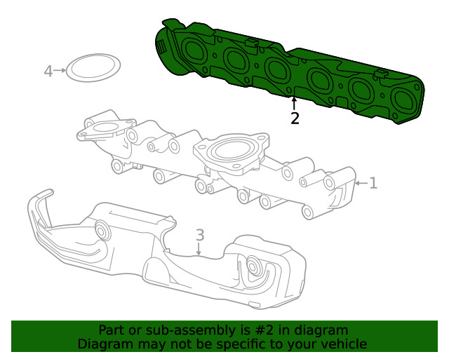 Genuine GM Exhaust Manifold Gasket 55507833