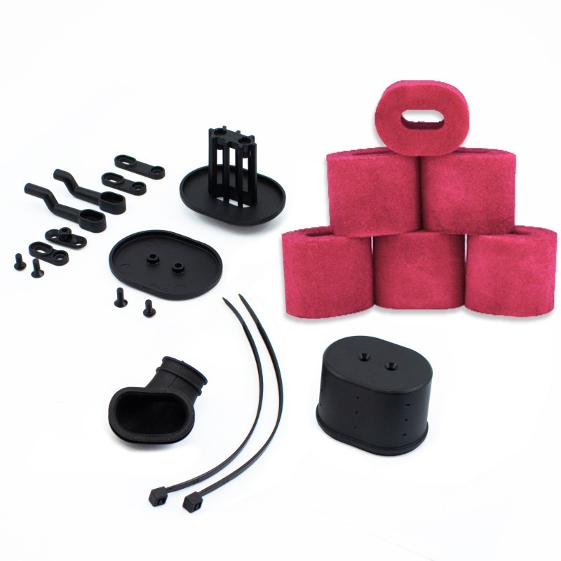 Ultimate Racing Airmax Air Filter Set W/Pre-Oiled Foam (6) Nitro RC Engine Part