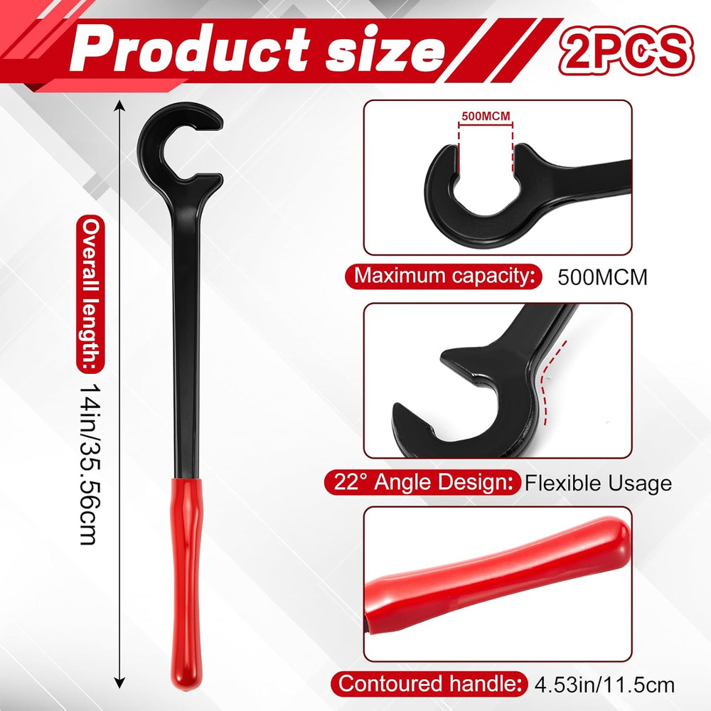 2 Pack Cable Bender Wire Bending Tool Electrical (500 Mcm,14 Inch)