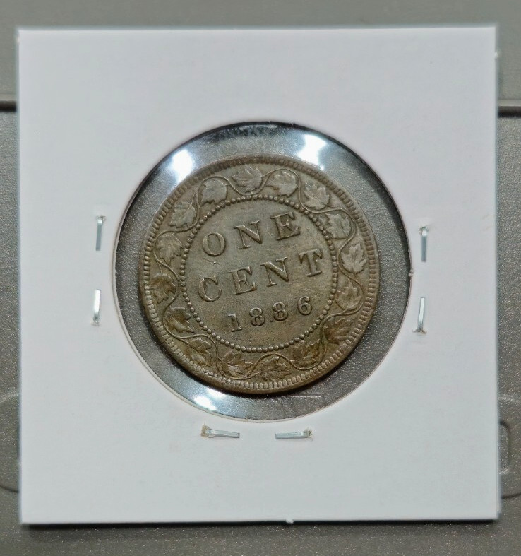 1886 Canada Large Cent - High Grade - Strong Devices - Original