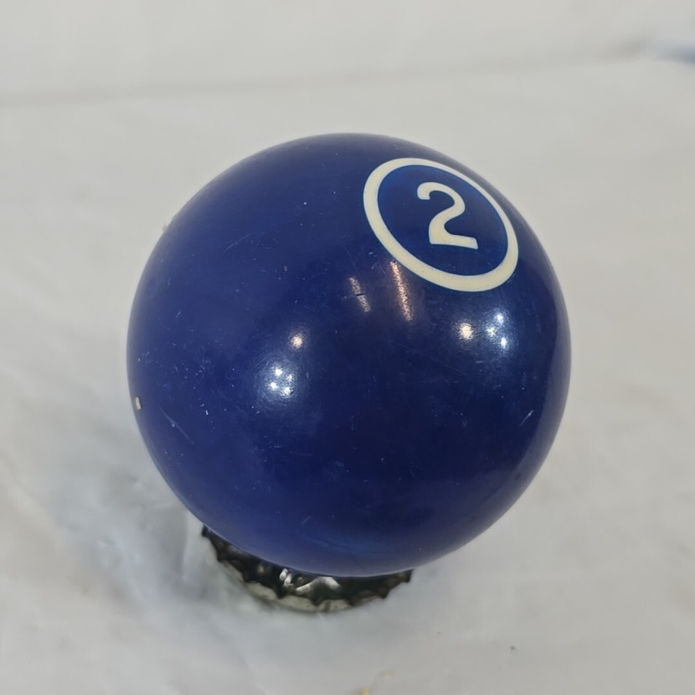 VTG Solid Navy Blue Pool Ball #2 - White Number - Unbranded Billiard Replacement