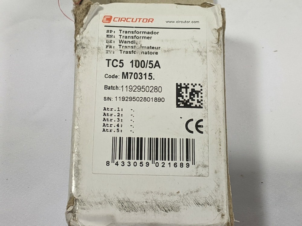 Current transformer by Circutor TC5 100/5A M70315